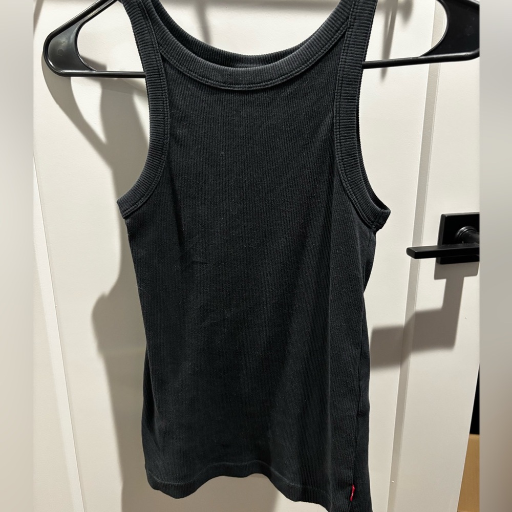 Levi's Charcoal Ribbed Tank Top